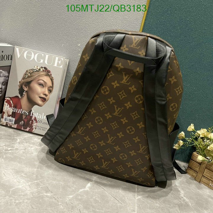LV Bag-(4A)-Backpack- Code: QB3183 $ 137USD