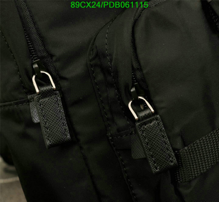 Prada Bag-(4A)-Backpack-,Code:PDB061115,$ 116USD