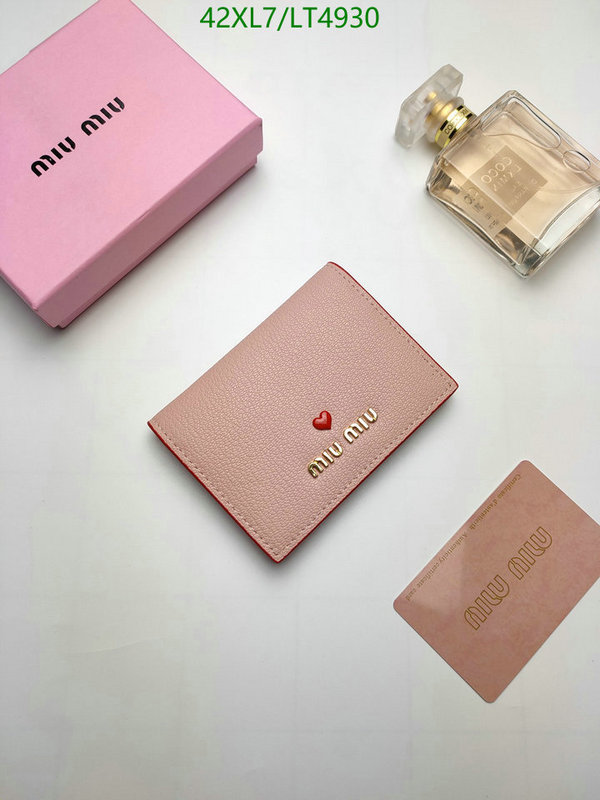 Miu Miu Bag-(4A)-Wallet-,Code: LT4930,$ 55USD
