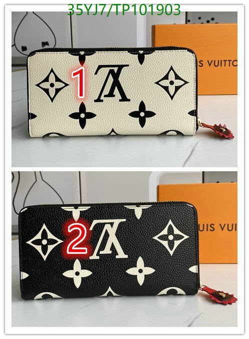 LV Bags-(4A)-Wallet-,Code: TP101903,$ 46USD