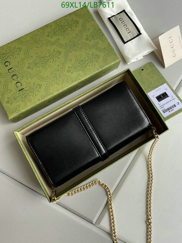 Gucci Bag-(4A)-Diagonal-,Code: LB7611,$ 90USD