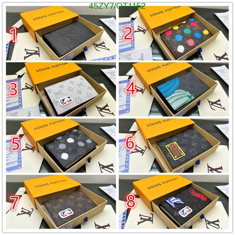 LV Bag-(4A)-Wallet- Code: QT1152 $ 59USD