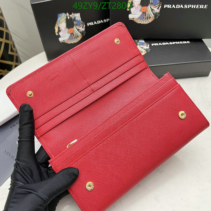 Prada Bag-(4A)-Wallet-,Code: ZT2800,$ 64USD