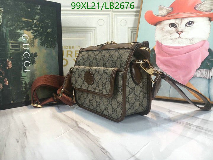 Gucci Bag-(4A)-Diagonal-,Code: LB2676,$ 129USD