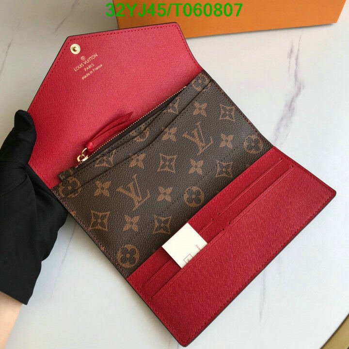 LV Bags-(4A)-Wallet-,Code: T060807,$ 42USD