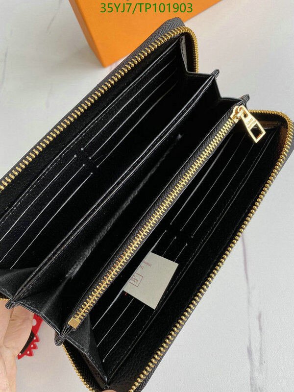 LV Bags-(4A)-Wallet-,Code: TP101903,$ 46USD
