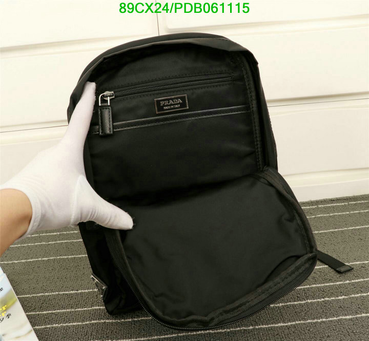 Prada Bag-(4A)-Backpack-,Code:PDB061115,$ 116USD