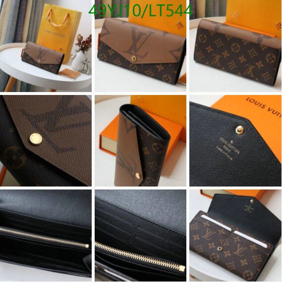 LV Bags-(4A)-Wallet-,Code: LT544,$ 64USD