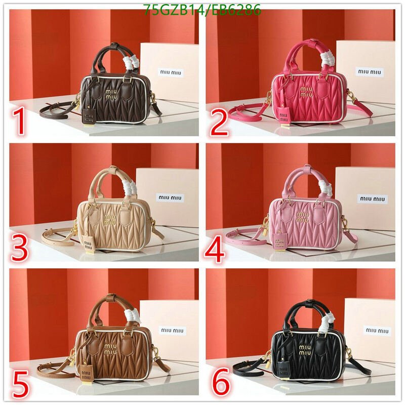 Miu Miu Bag-(4A)-Crossbody- Code: EB6286 $ 98USD