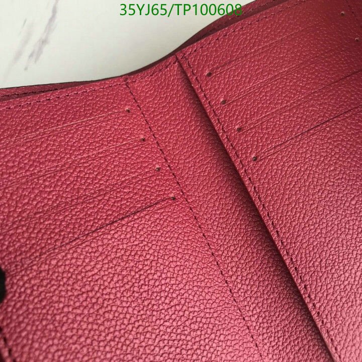 LV Bags-(4A)-Wallet-,Code: TP100608,$ 46USD
