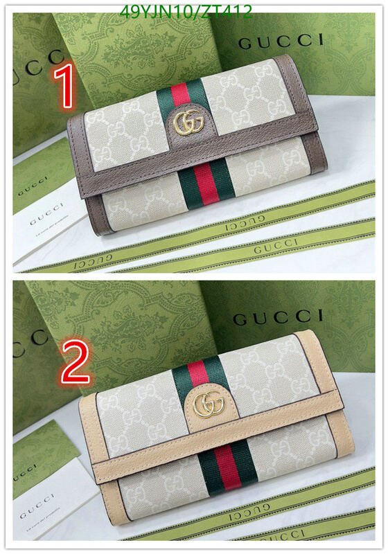 Gucci Bag-(4A)-Wallet-,Code: ZT412,$ 64USD