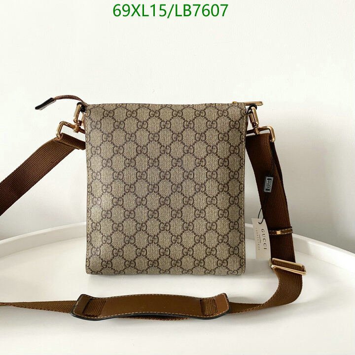 Gucci Bag-(4A)-Diagonal-,Code: LB7607,$ 90USD