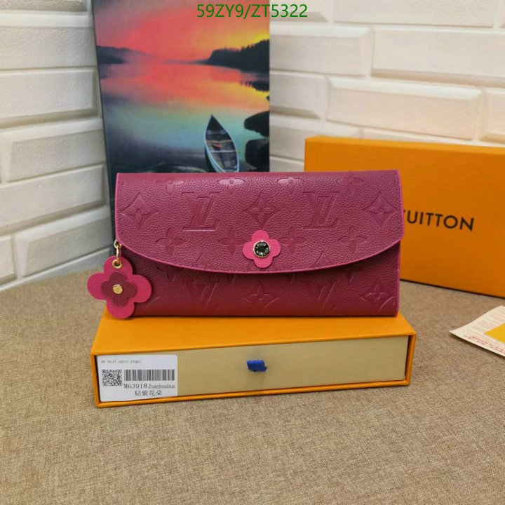 LV Bags-(4A)-Wallet-,Code: ZT5322,$ 77USD