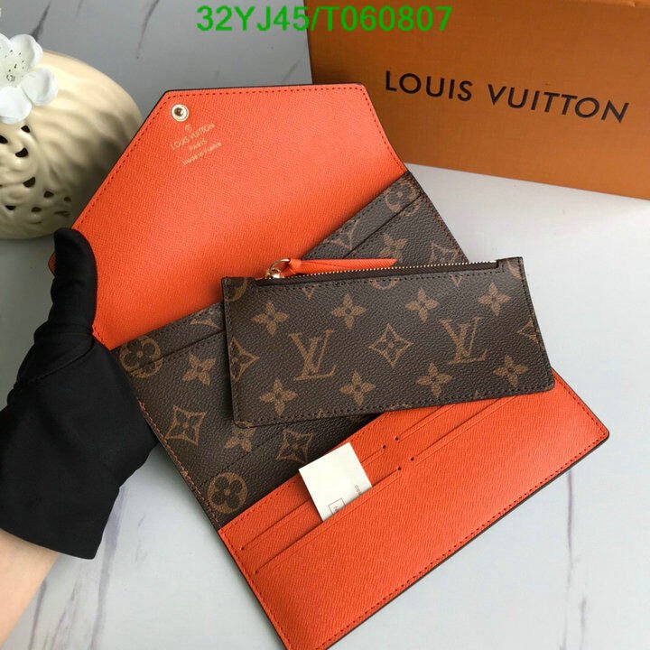 LV Bags-(4A)-Wallet-,Code: T060807,$ 42USD