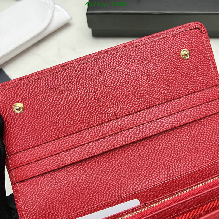 Prada Bag-(4A)-Wallet- Code: ZT2801 $ 64USD