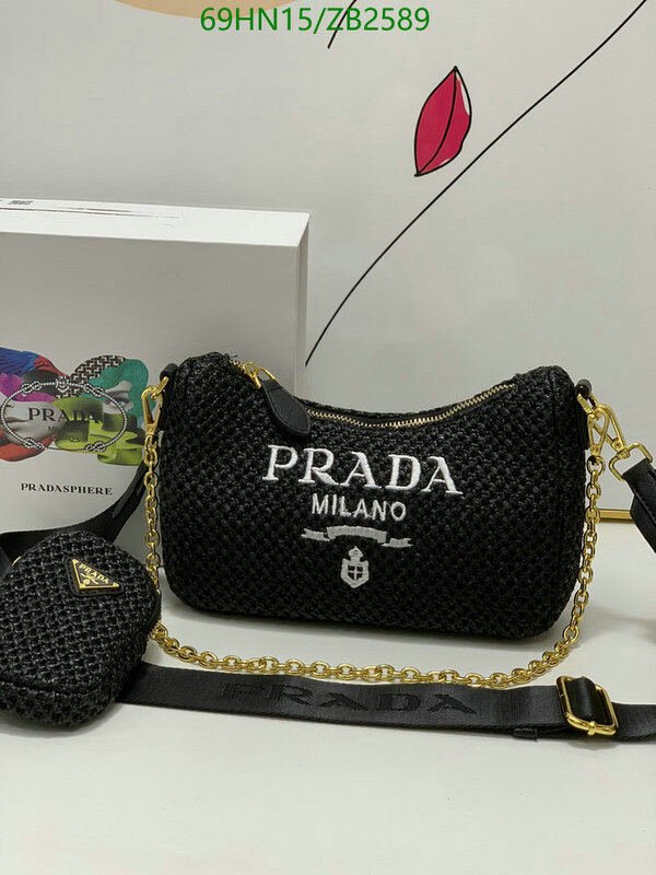 Prada Bag-(4A)-Re-Edition 2005,Code: ZB2589,$ 90USD