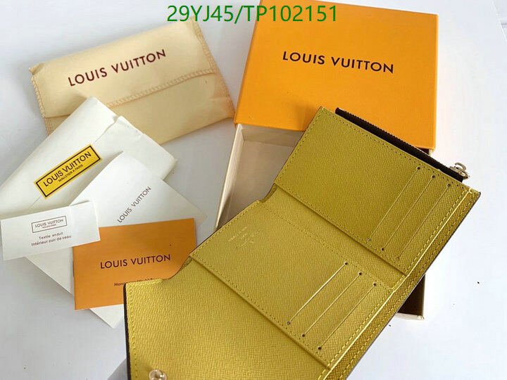 LV Bags-(4A)-Wallet-,Code: TP102151,$ 38USD
