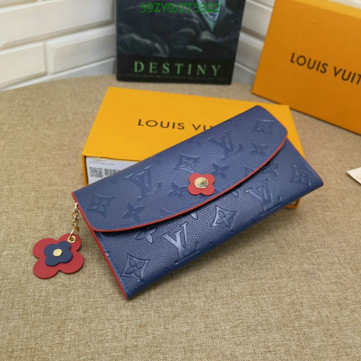 LV Bags-(4A)-Wallet-,Code: ZT5322,$ 77USD