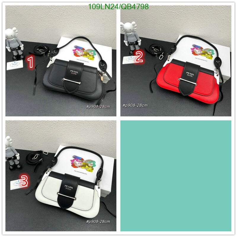 Prada Bag-(4A)-Handbag- Code: QB4798 $ 142USD