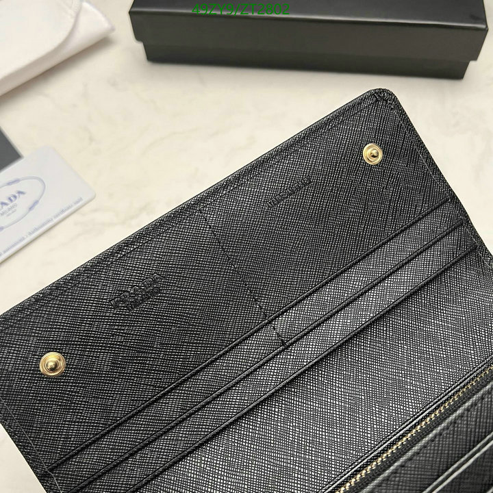 Prada Bag-(4A)-Wallet-,Code: ZT2802,$ 64USD