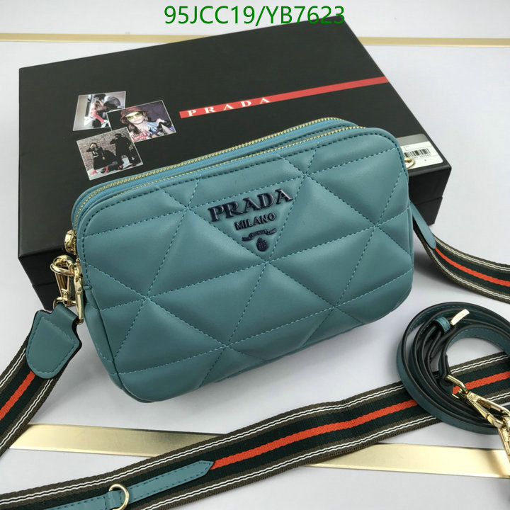 Prada Bag-(4A)-Diagonal-,Code: YB7623,$ 124USD