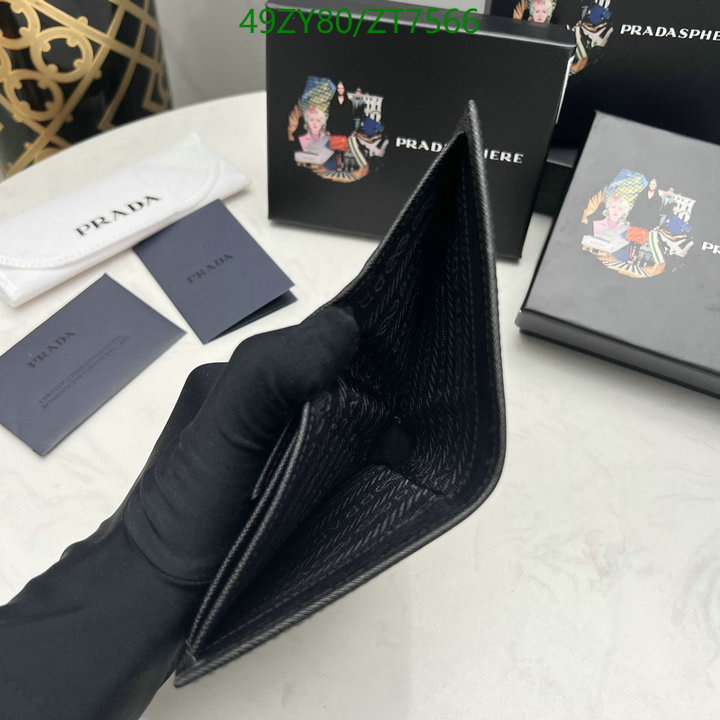 Prada Bag-(4A)-Wallet- Code: ZT7566 $ 64USD