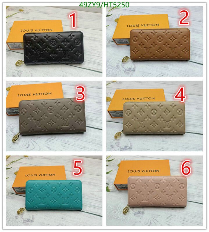 LV Bags-(4A)-Wallet-,Code: HT5250,$ 64USD