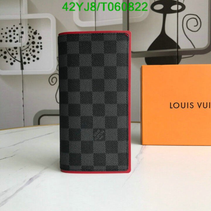 LV Bags-(4A)-Wallet-,Code: T060822,$ 55USD