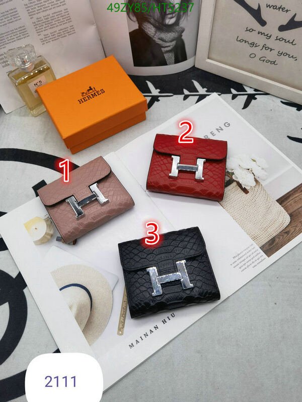 Hermes Bag-(4A)-Wallet-,Code: HT5237,$ 64USD