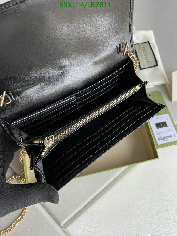 Gucci Bag-(4A)-Diagonal-,Code: LB7611,$ 90USD