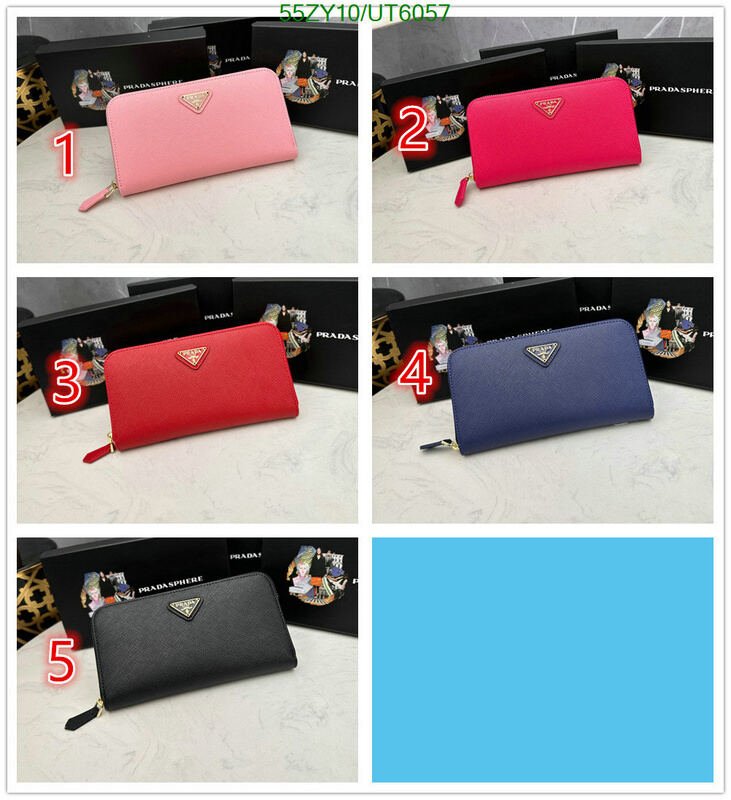 Prada Bag-(4A)-Wallet- Code: UT6057 $ 72USD