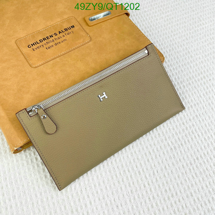 Hermes Bag-(4A)-Wallet- Code: QT1202 $ 64USD