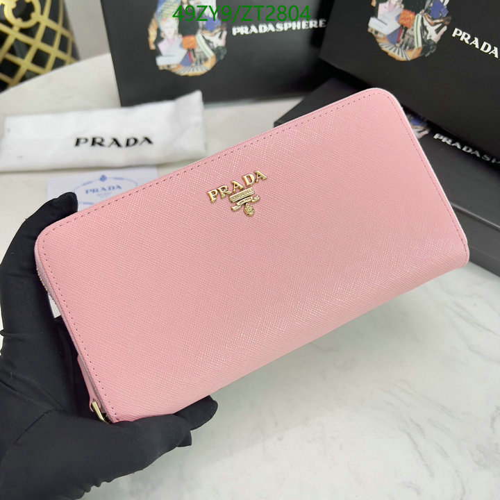 Prada Bag-(4A)-Wallet- Code: ZT2804 $ 64USD