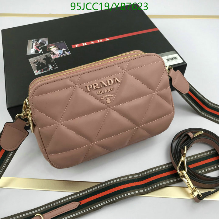 Prada Bag-(4A)-Diagonal-,Code: YB7623,$ 124USD