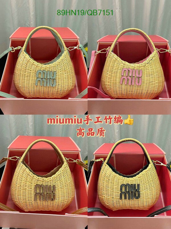 Miu Miu Bag-(4A)-Diagonal- Code: QB7151 $ 116USD