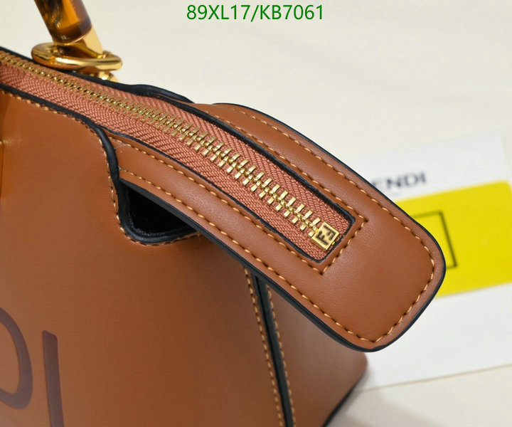 Fendi Bag-(4A)-Boston- Code: KB7061 $ 116USD