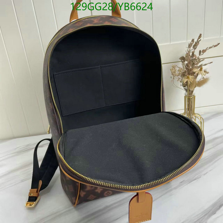 LV Bags-(4A)-Backpack-,Code: YB6624,$ 168USD