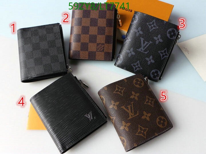 LV Bags-(4A)-Wallet-,Code: LT7741,$ 77USD