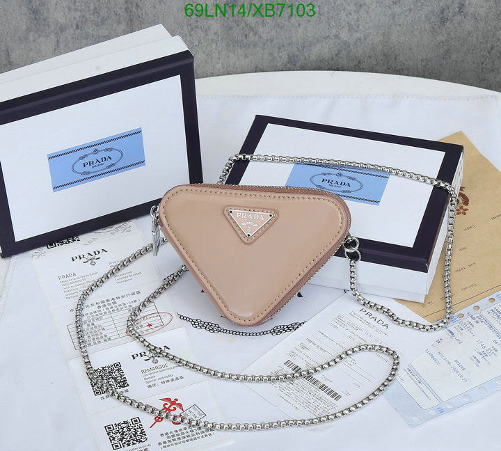 Prada Bag-(4A)-Triangle- Code: XB7103 $ 90USD