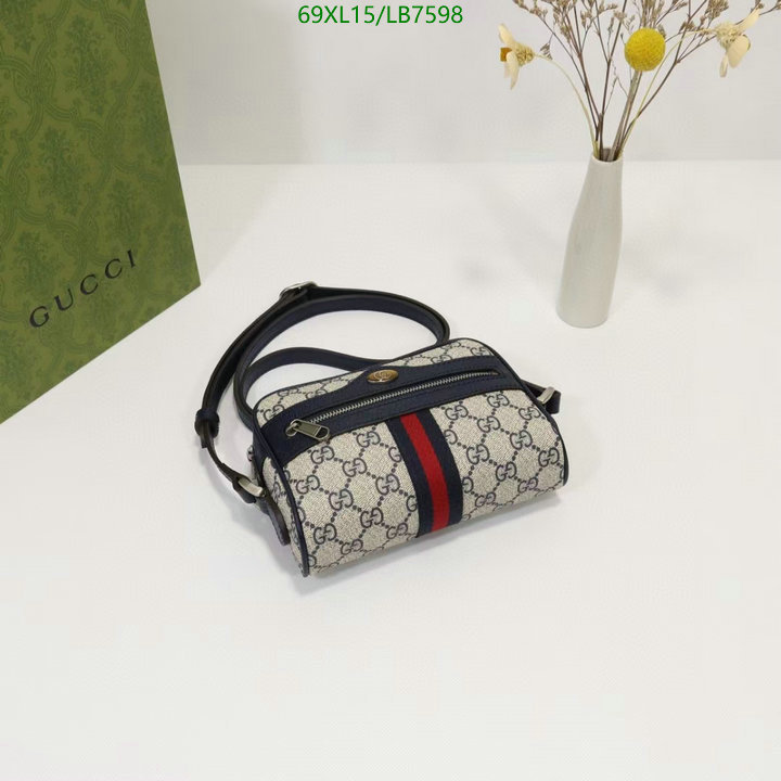 Gucci Bag-(4A)-Ophidia-G,Code: LB7598,$ 90USD