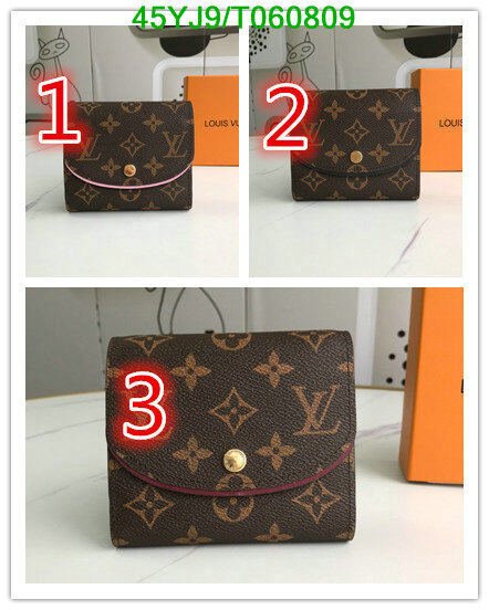 LV Bags-(4A)-Wallet-,Code: T060809,$ 59USD