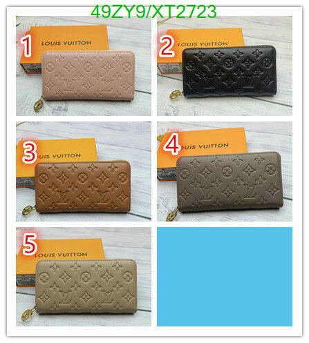 LV Bags-(4A)-Wallet-,Code: XT2723,$ 64USD