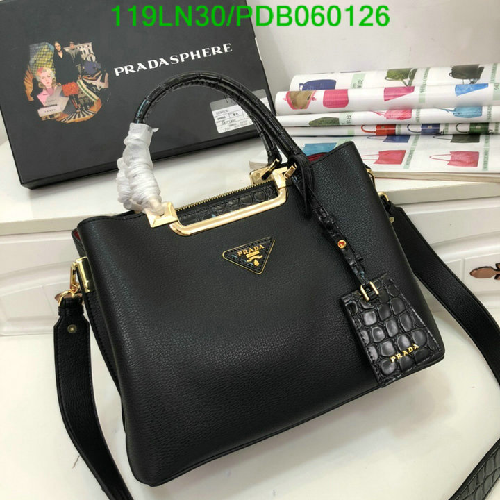 Prada Bag-(4A)-Handbag-,Code:PDB060126,$ 155USD
