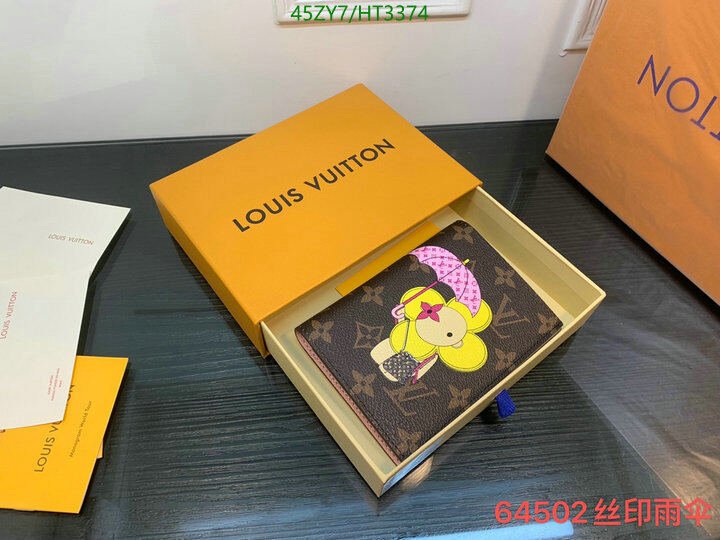 LV Bags-(4A)-Wallet-,Code: HT3374,$ 59USD