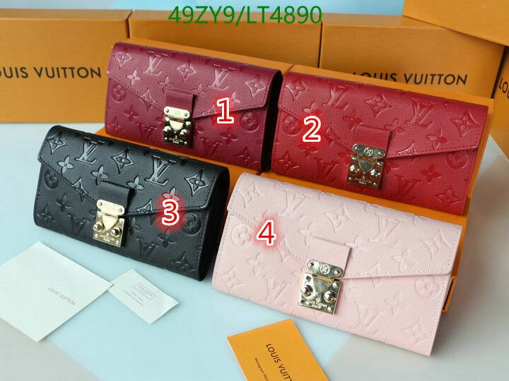 LV Bags-(4A)-Wallet-,Code: LT4890,$ 64USD