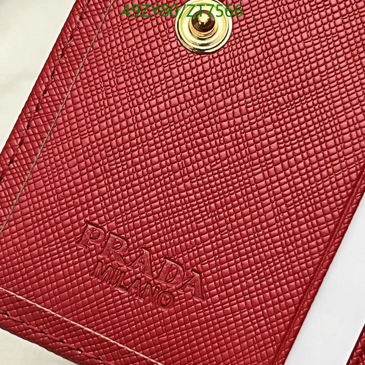 Prada Bag-(4A)-Wallet- Code: ZT7566 $ 64USD