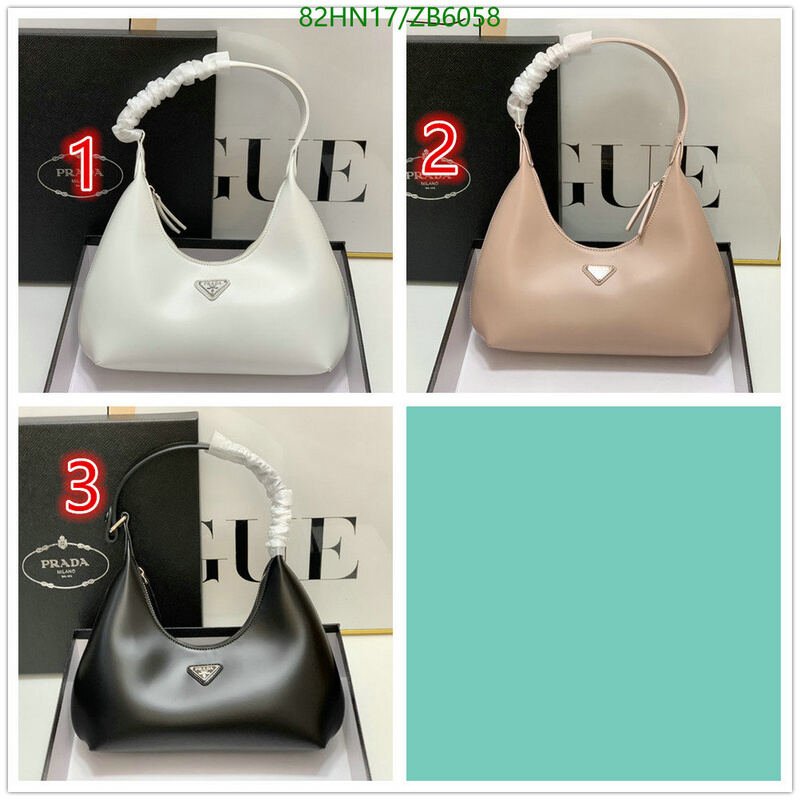 Prada Bag-(4A)-Handbag- Code: ZB6058 $ 107USD