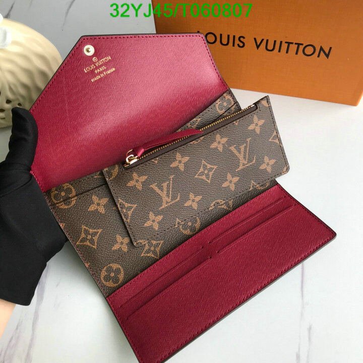 LV Bags-(4A)-Wallet-,Code: T060807,$ 42USD
