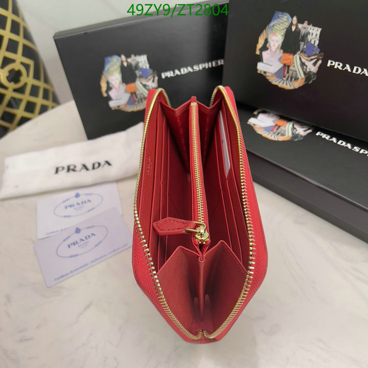 Prada Bag-(4A)-Wallet- Code: ZT2804 $ 64USD