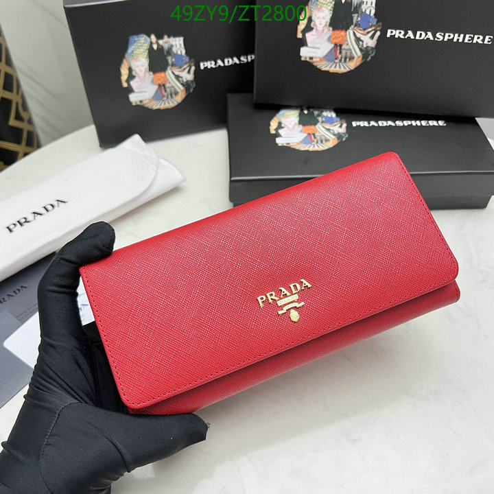 Prada Bag-(4A)-Wallet-,Code: ZT2800,$ 64USD